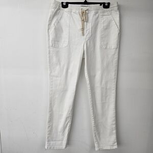 Kut From The Kloth Rachael Ankle Straight Leg White High Rise Pants 10